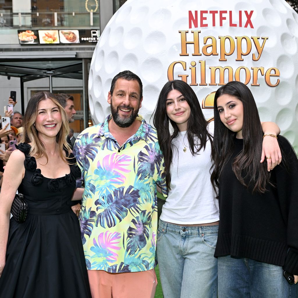 Jackie, Adam, Sunny und Sadie Sandler bei der "Happy Gilmore 2"-Premiere in New York