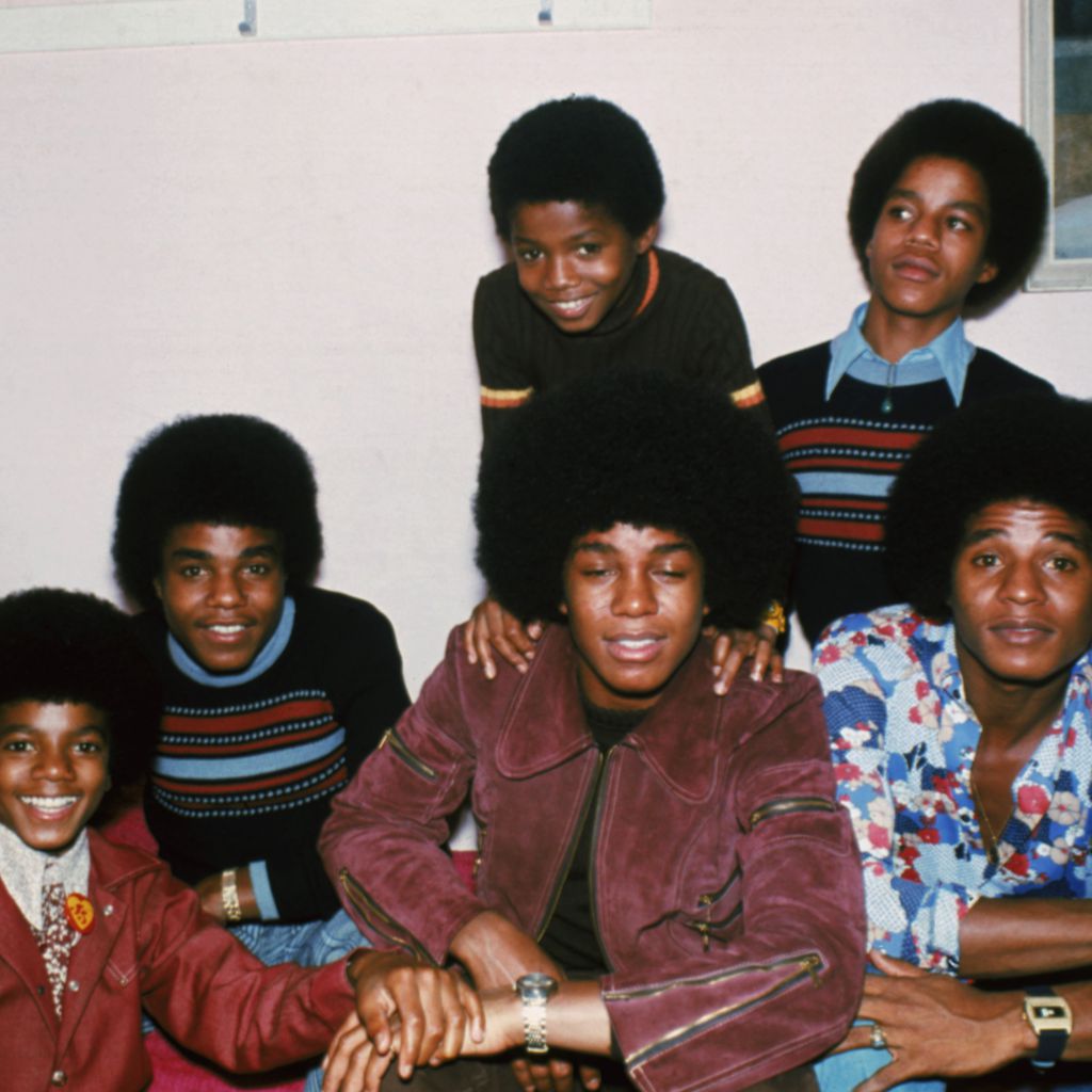 Jackie, Tito, Jermaine, Marlo, Michael und Randy Jackson 1972