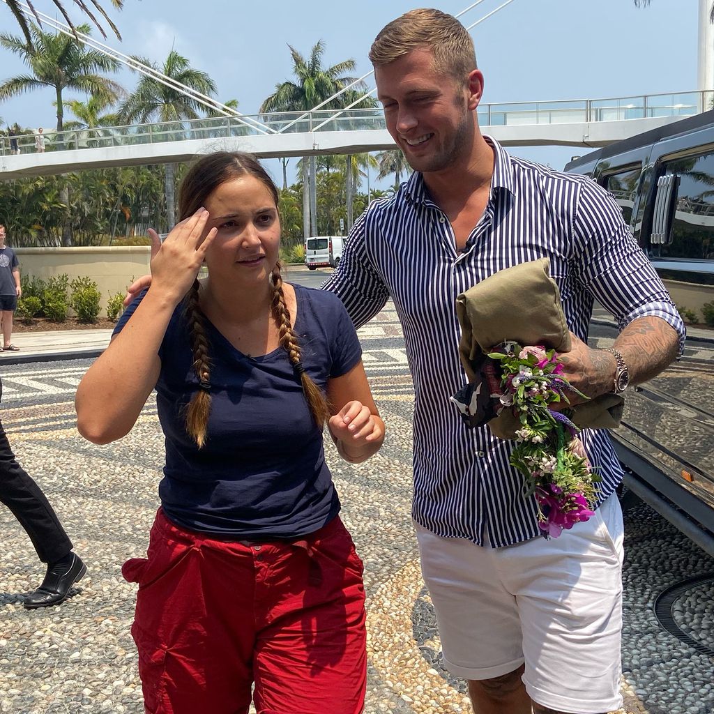 Jacqueline Jossa und Dan Osborne nach dem Finale des UK-Dschungelcamps, 2019