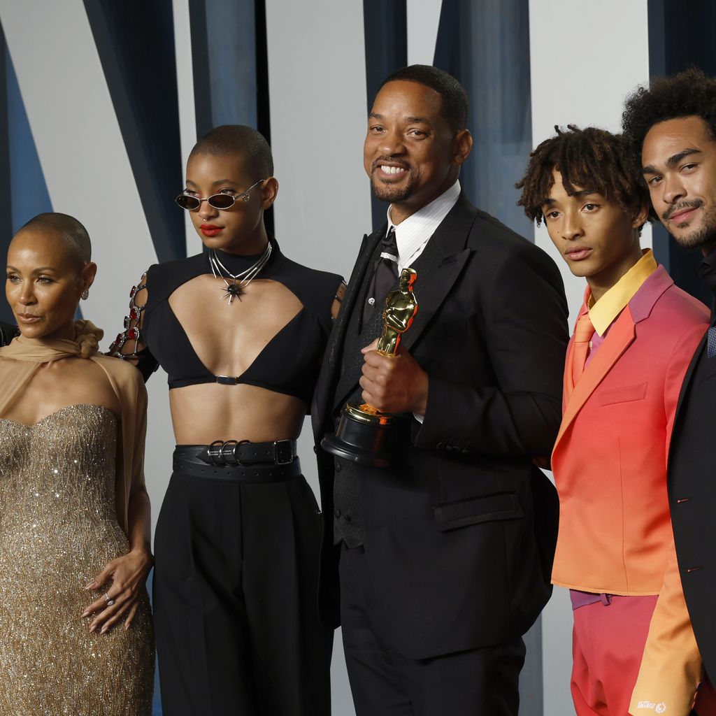 Jada Pinkett-Smith, Willow Smith, Will Smith, Jaden Smith und Trey Smith