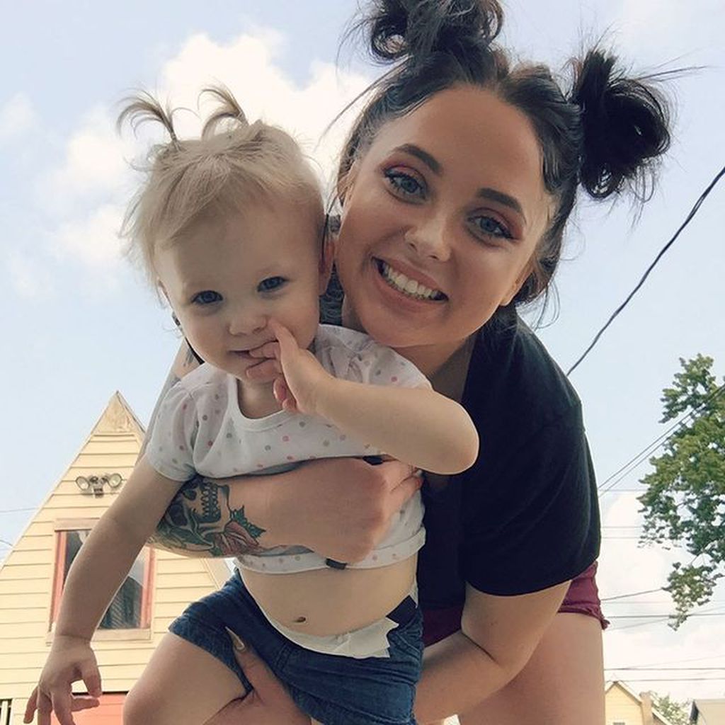 Jade Cline mit ihrer Tochter