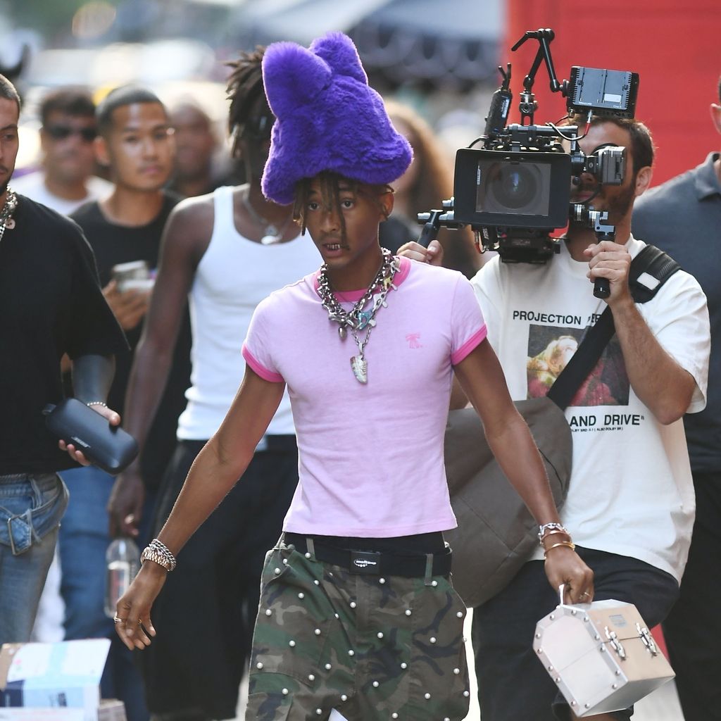 Jaden Smith bei einem Videodreh New York City, August 2024