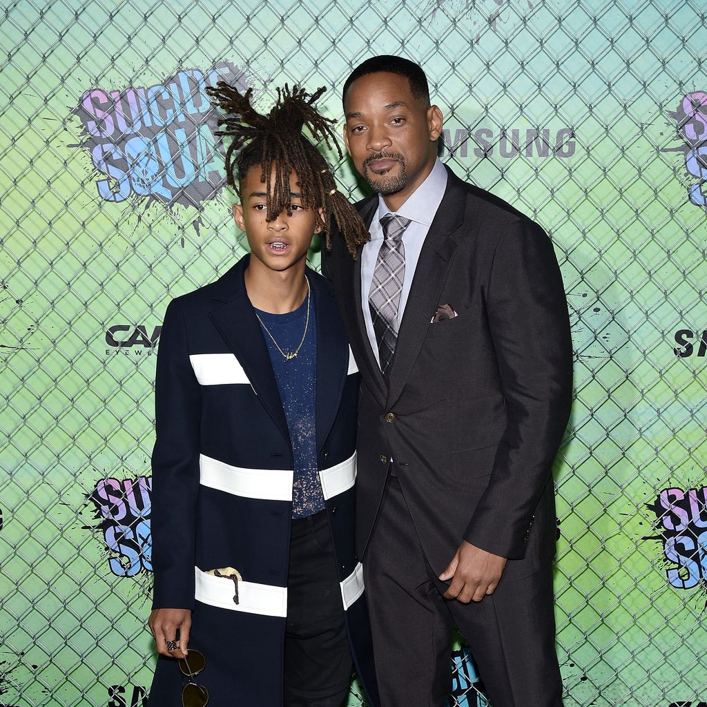 Jaden Smith und sein Vater Will Smith bei der Premiere von "Suicide Squad"