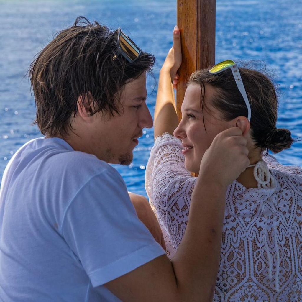 Jake Bongiovi und Millie Bobby Brown, April 2023