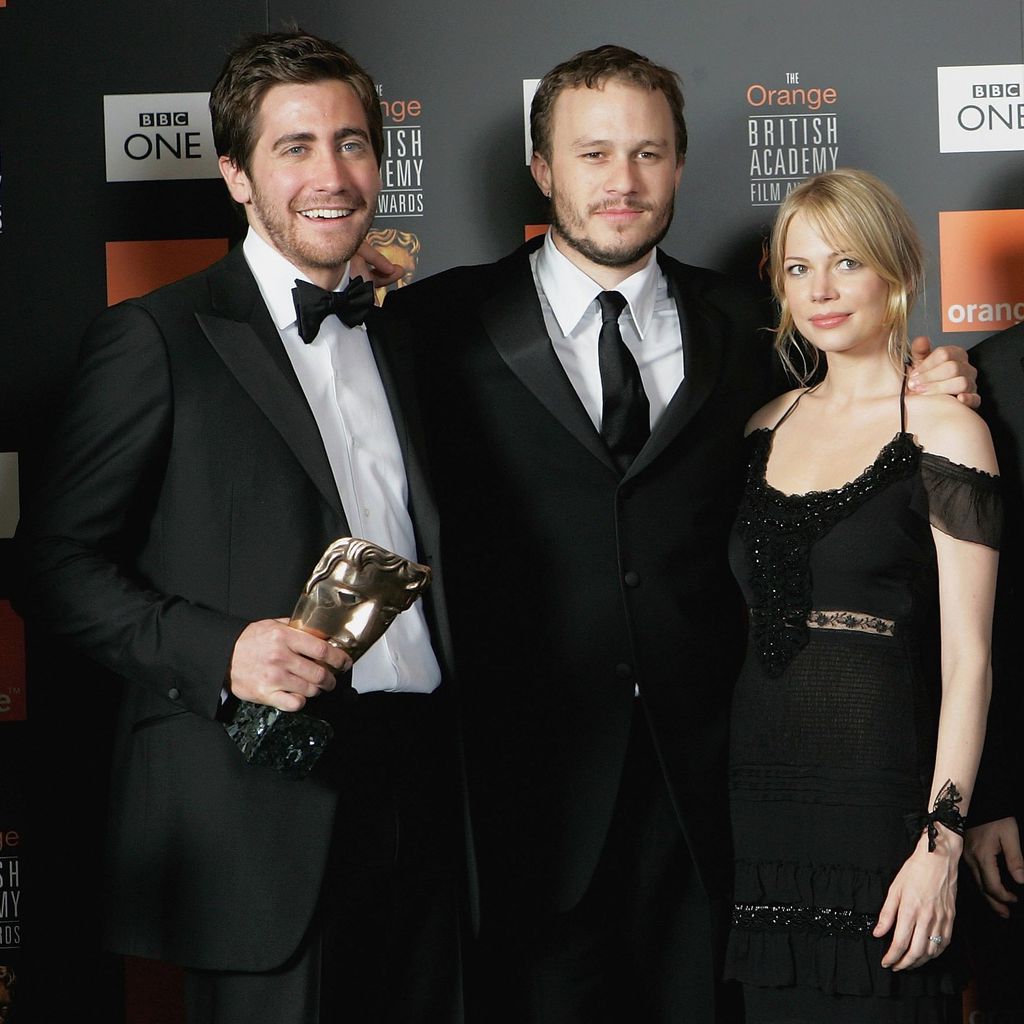Jake Gyllenhaal, Heath Ledger und Michelle Williams