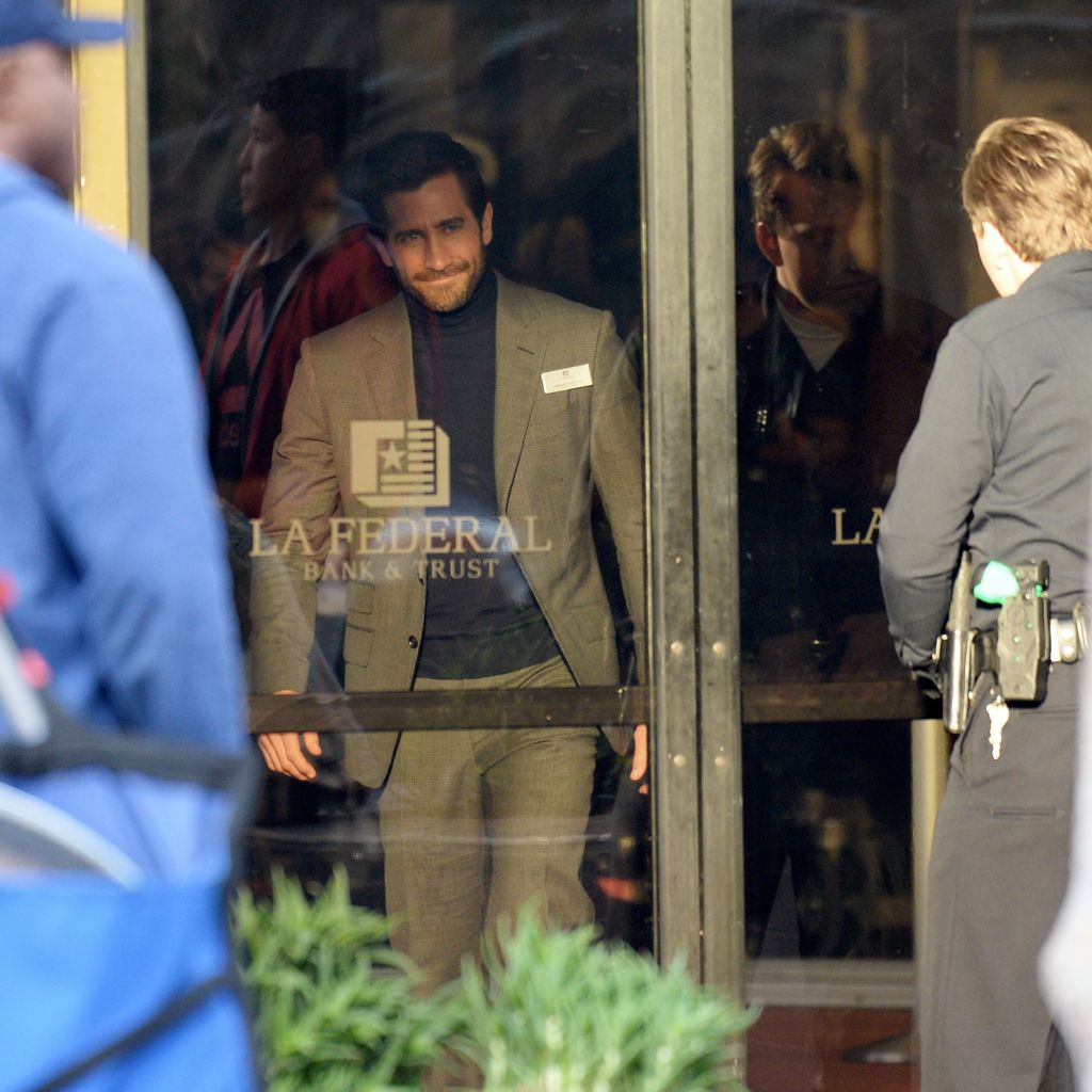 Jake Gyllenhaal am Set des Films "Ambulance"