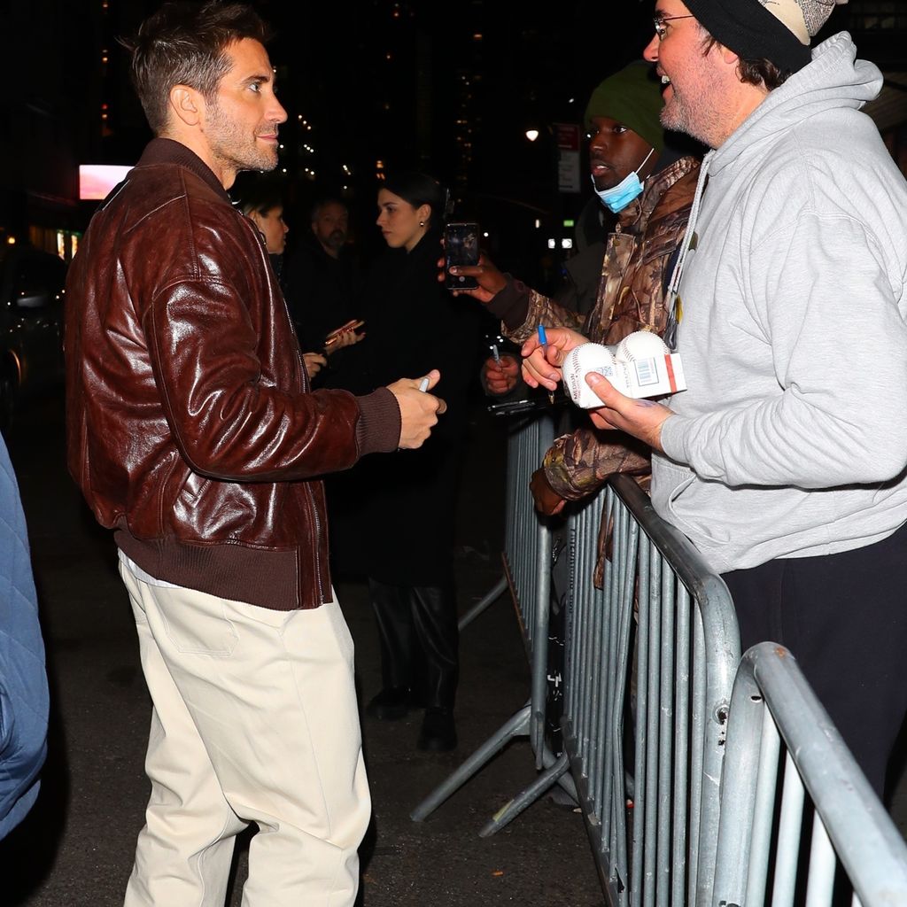 Jake Gyllenhaal nach der "Late Show with Stephen Colbert" im November 2022