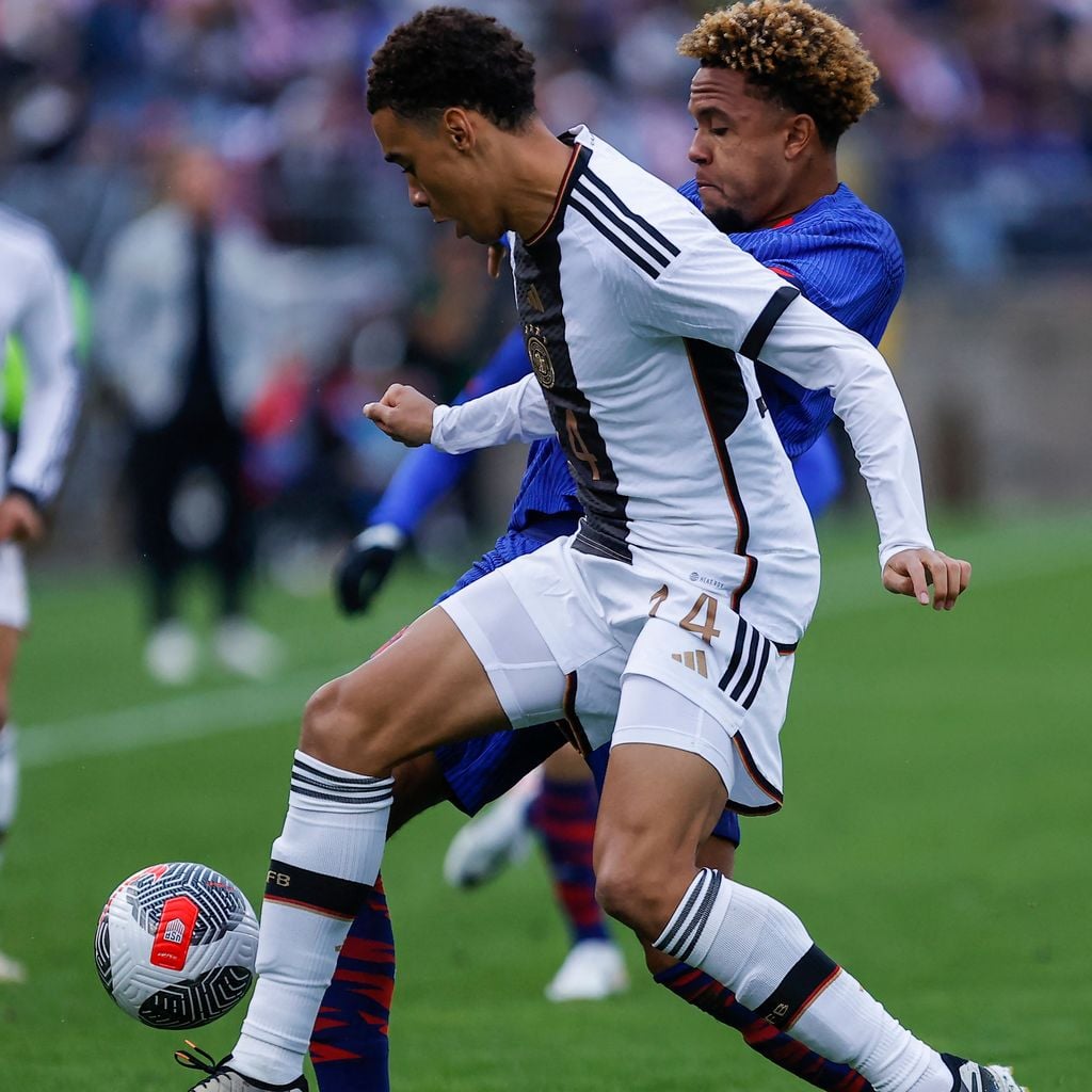 Jamal Musiala beim Freundschaftsspiel gegen die USA