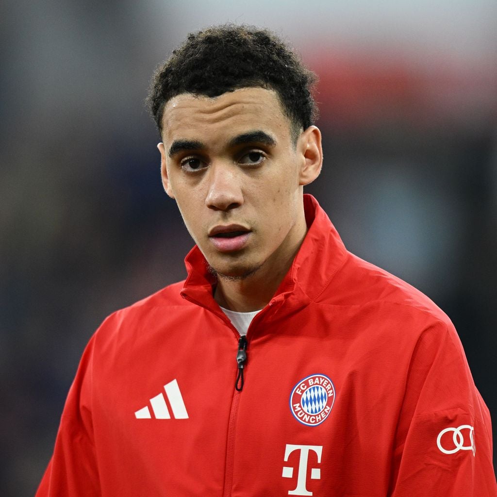 Jamal Musiala vor dem DFB-Pokal-Halbfinale Bayer Leverkusen gegen FC Bayern München in der BayArena, 22. April 2026