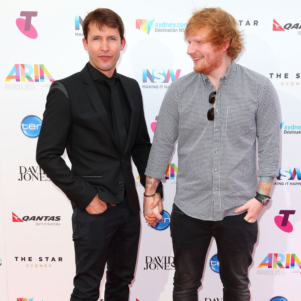 James Blunt und Ed Sheeran, britische Musiker