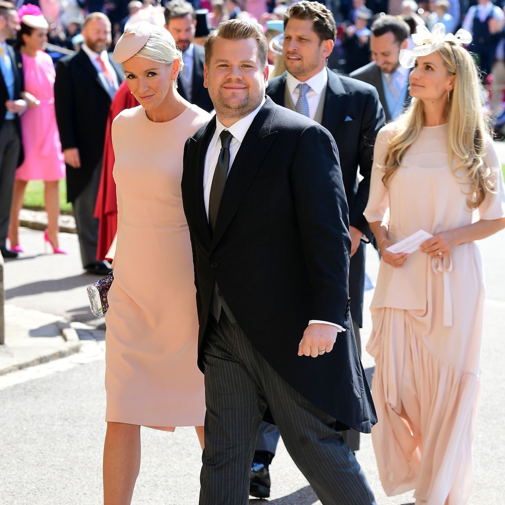 James Corden und Ehefrau Julia Carey (links) in Windsor