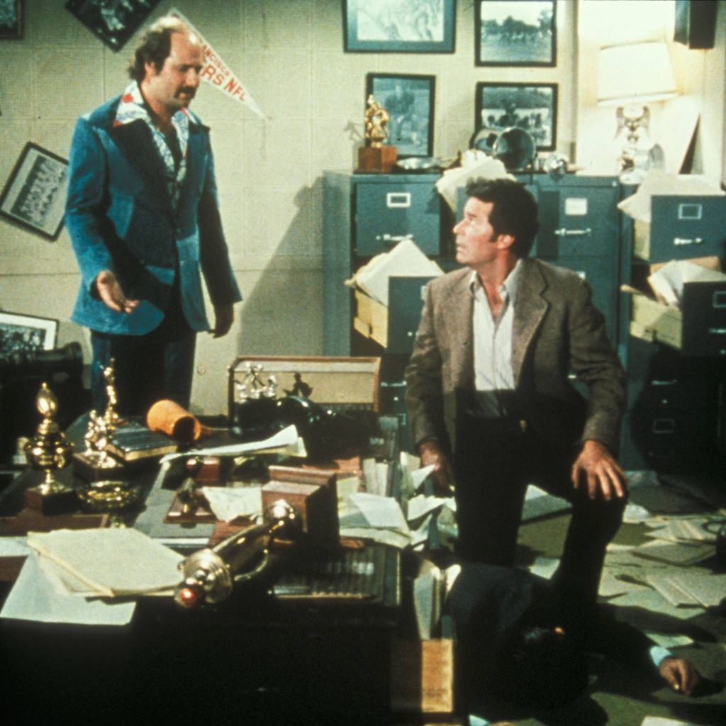 Szene aus "Detektiv Rockford – Anruf genügt" mit James Garner und Rob Reiner