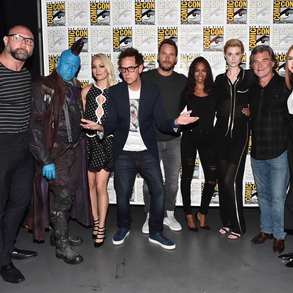 James Gunn und der Cast von "Guardians of the Galaxy"