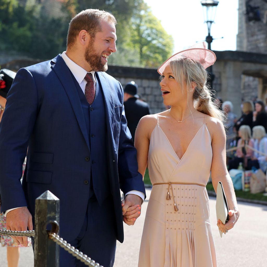 James Haskell und Chloe Madeley bei der Hochzeit von Prinz Harry und Herzogin Meghan