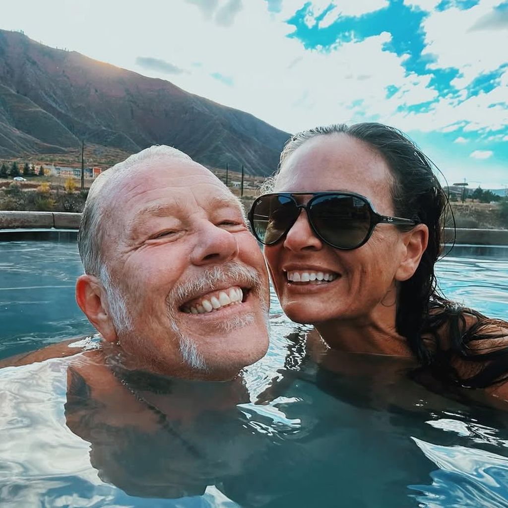 James Hetfield und Adriana Gillet