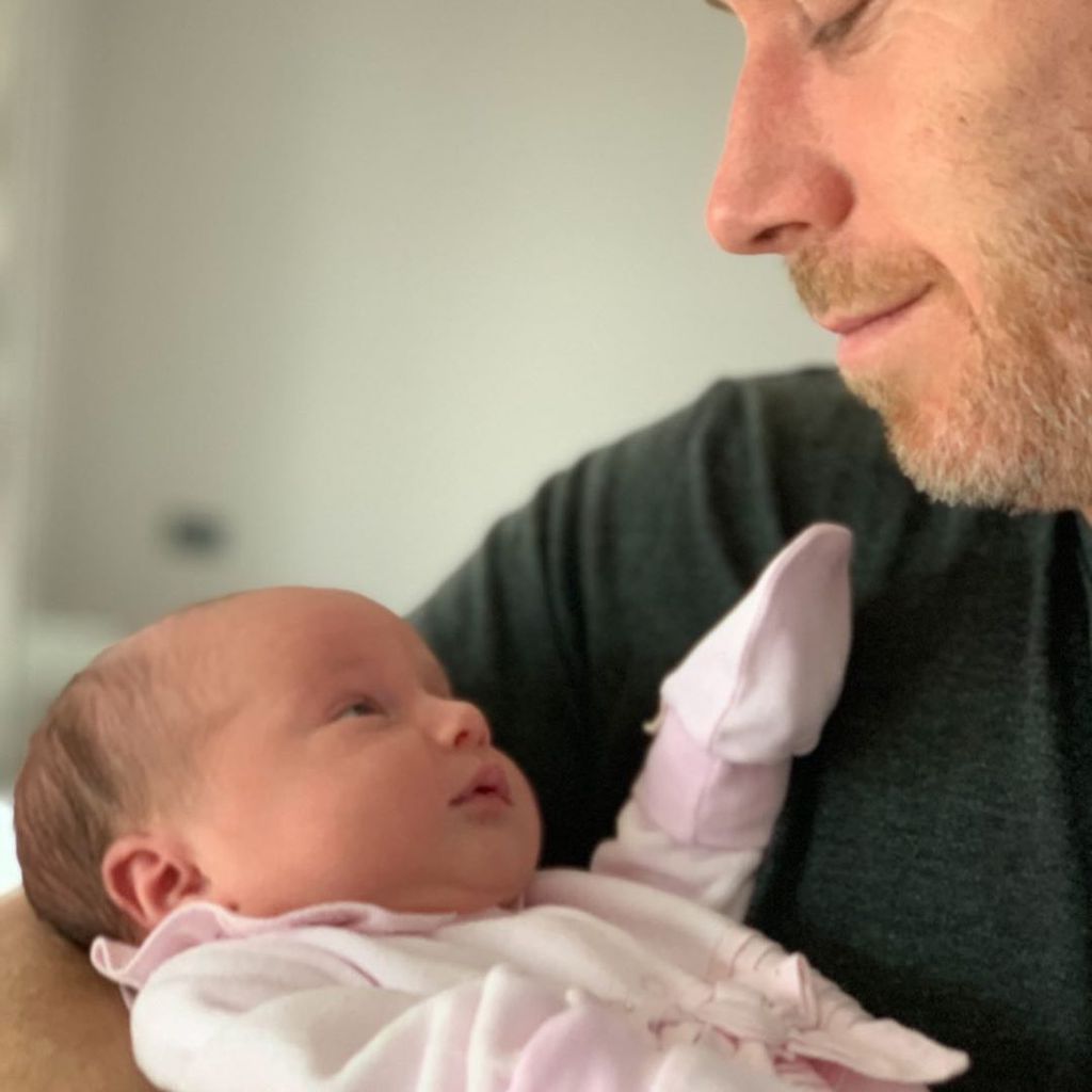 James Jordan mit Tochter Ella im April 2020