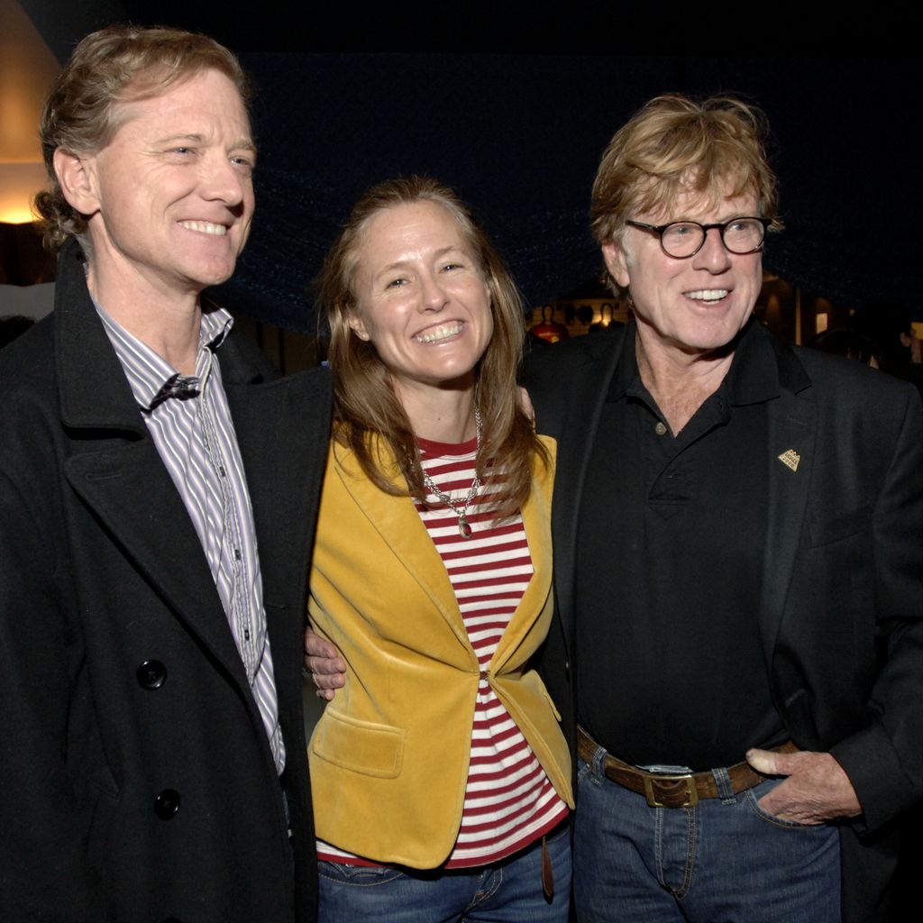 James, Kyle und Robert Redford im März 2009