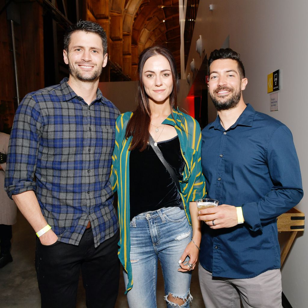 James Lafferty, Alexandra Park und Johnny Derango bei einer Veranstaltung im April 2019