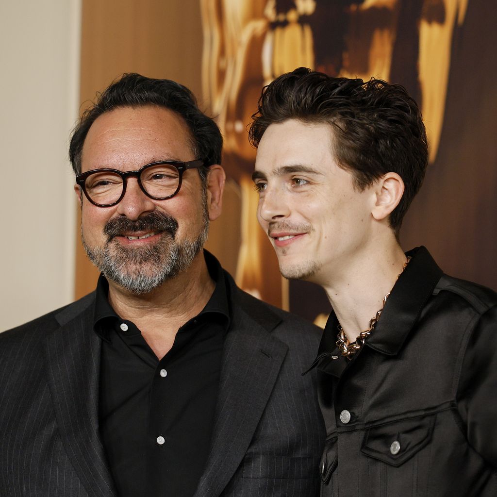 James Mangold und Timothée Chalamet, Februar 2025