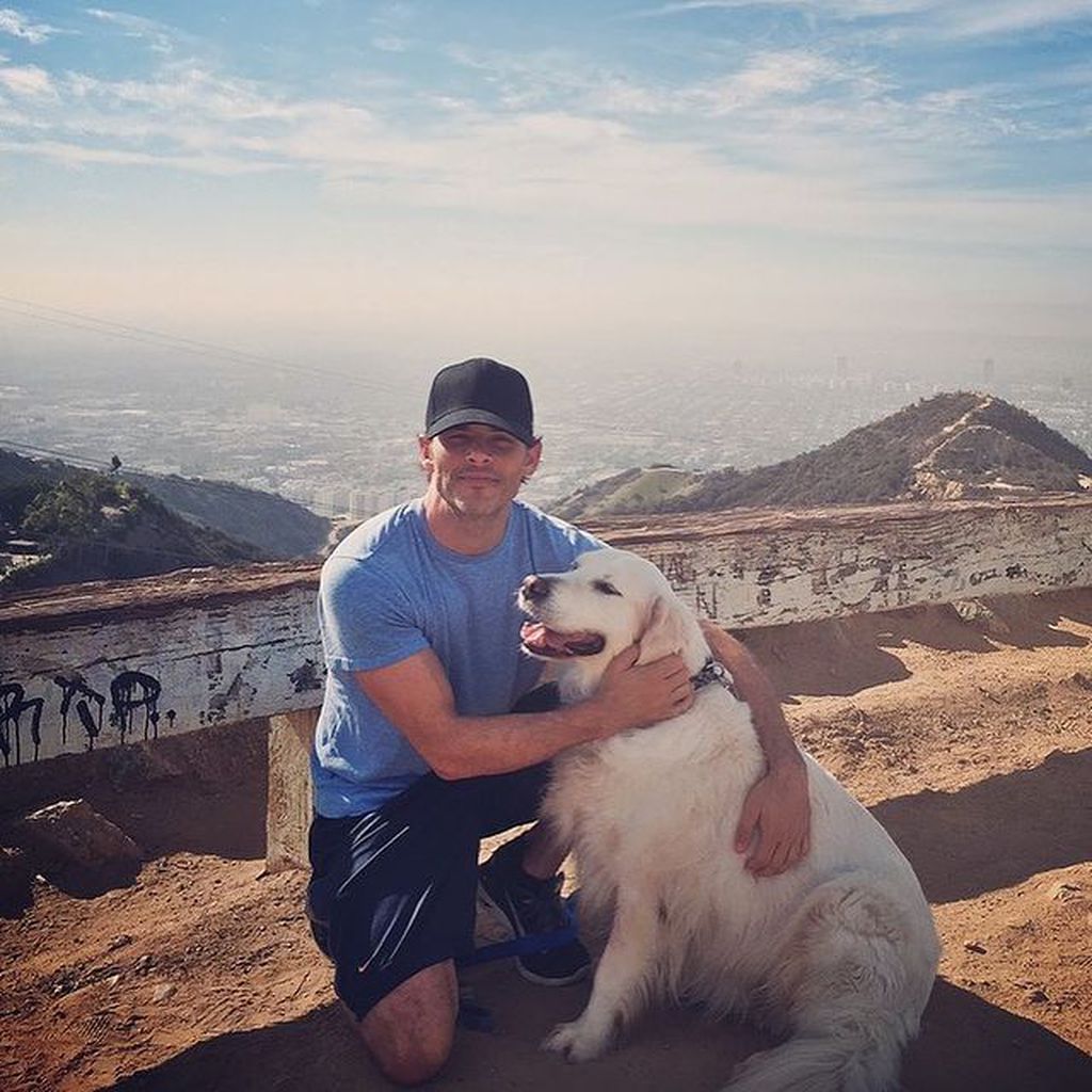James Marsden mit seinem Hund Buddy