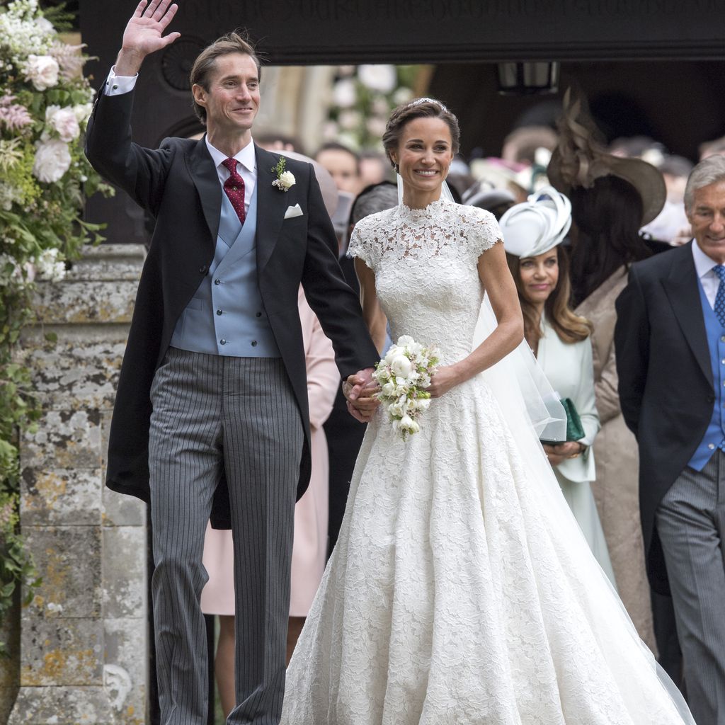 James Matthews und Pippa Middleton vor der St. Mark's Kirche