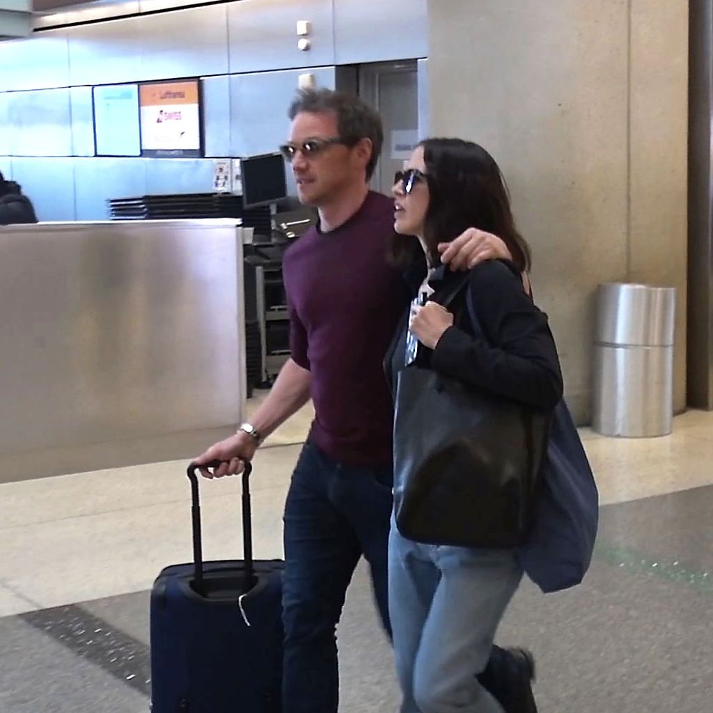 James McAvoy und Lisa Liberati am Flughafen in Los Angeles