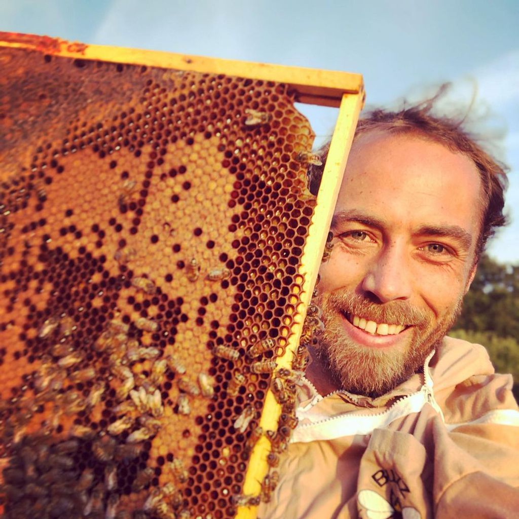 James Middleton mit seinen Bienenwaben, August 2019