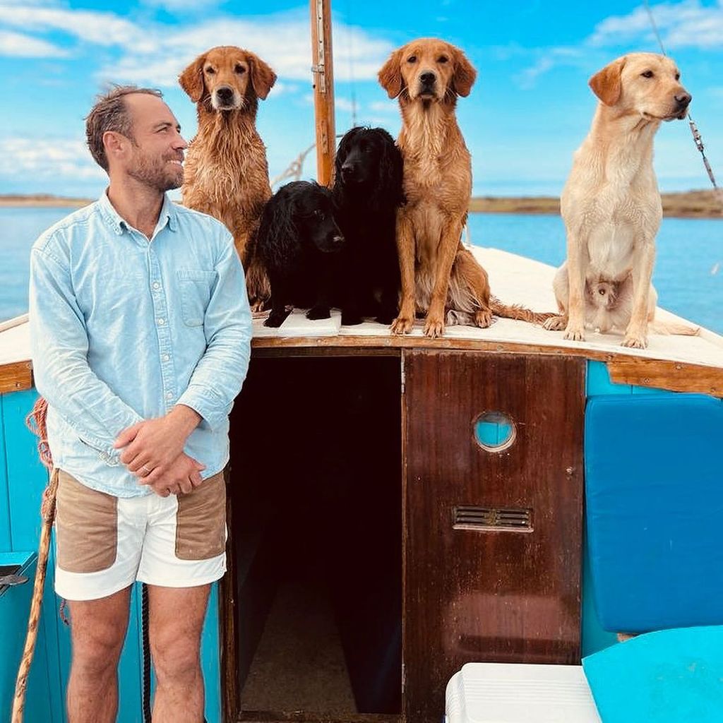 James Middleton mit seinen Hunden, September 2023