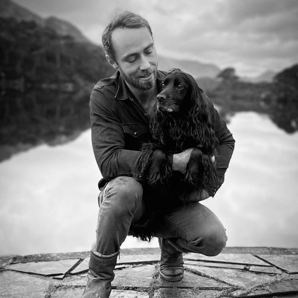 James Middleton und seine Hündin Ella