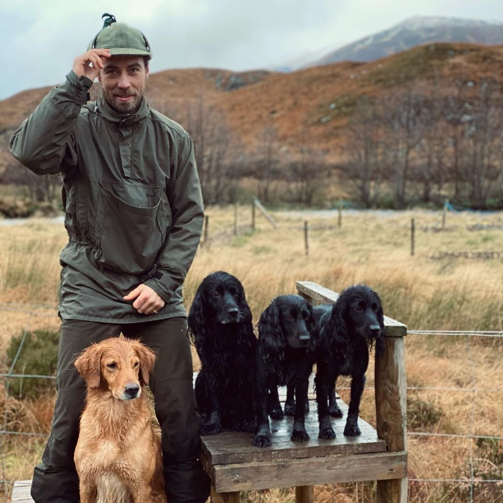 James Middleton und seine Hunde
