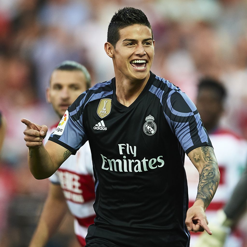 James Rodriguez bei einem Fußballspiel in Madrid