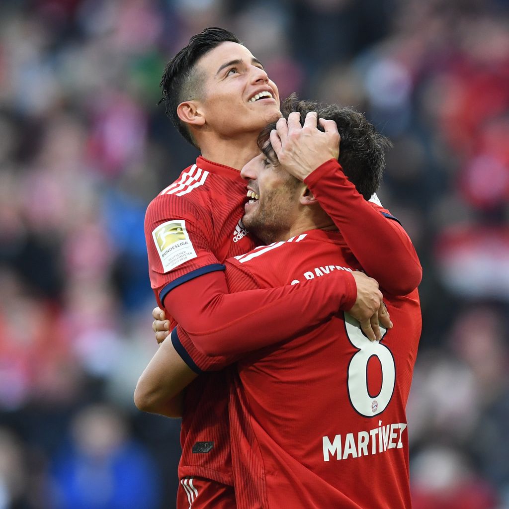 James Rodriguez und Javi Martinez
