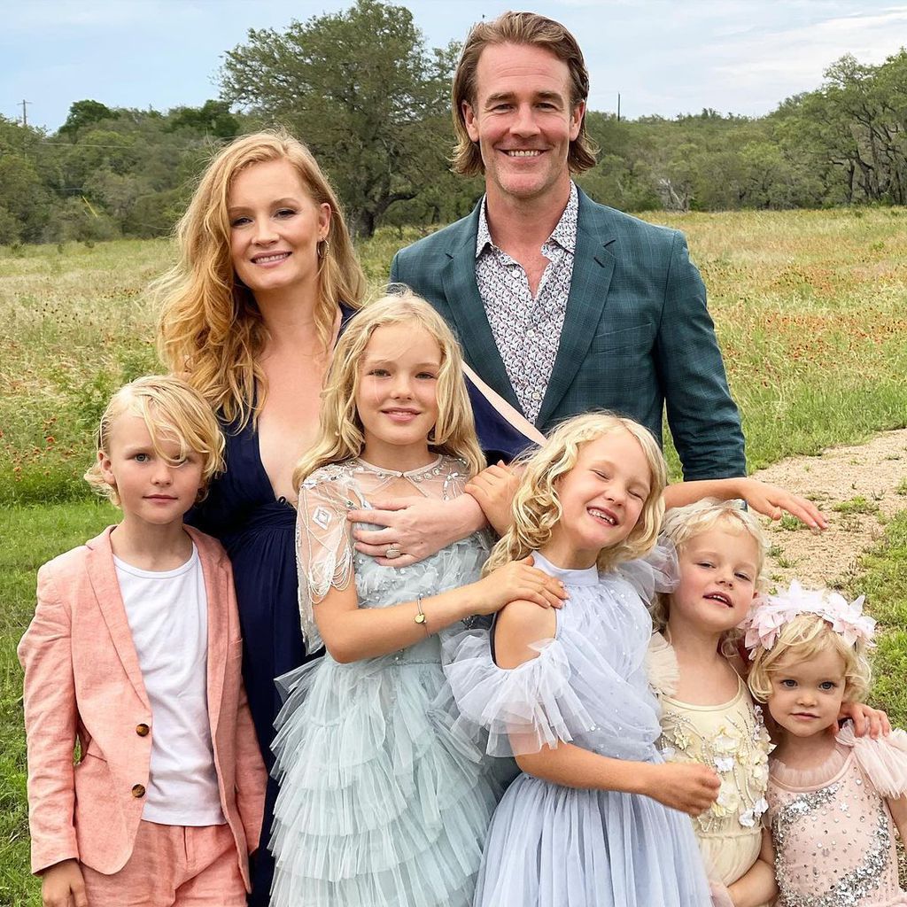 Kimberly und James Van der Beek mit ihren Kindern