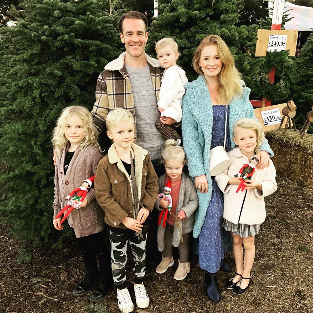 James und Kimberly Van Der Beek und ihre gemeinsamen Kinder