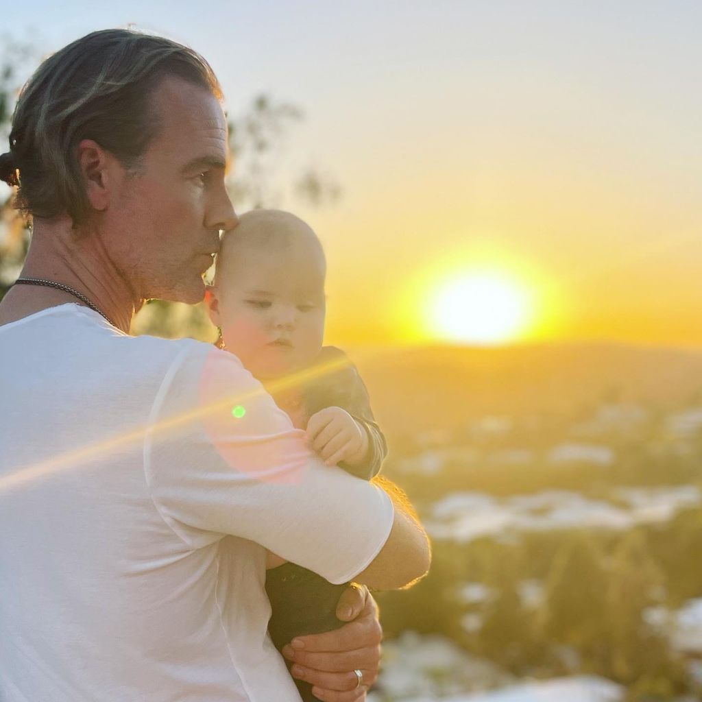James Van Der Beek mit Söhnchen Jeremiah, April 2022