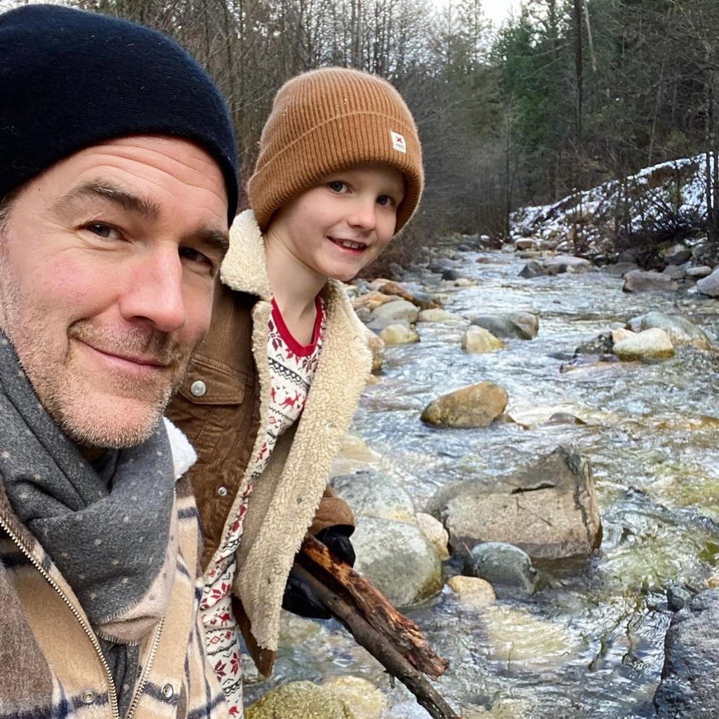 James Van Der Beek und sein Sohn im Dezember 2019