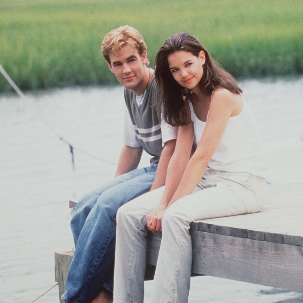 James Van Der Beek und Katie Holmes für die Serie "Dawson's Creek", 1998
