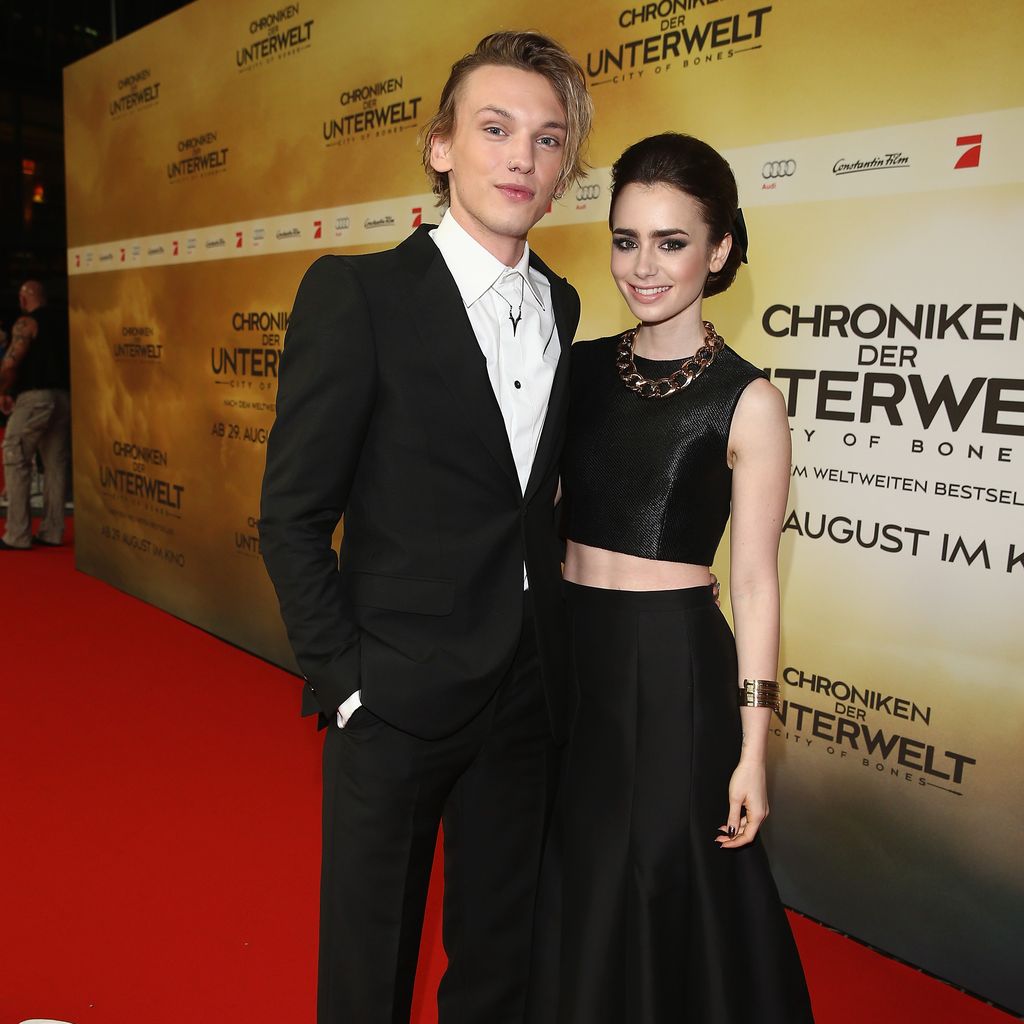 Jamie Campbell Bower, Lily Collins, 2013
