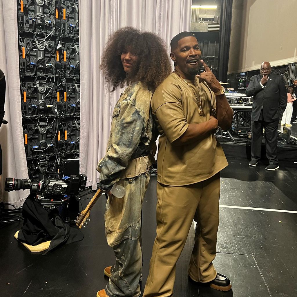 Jamie Foxx (r.) und seine Tochter Anelise