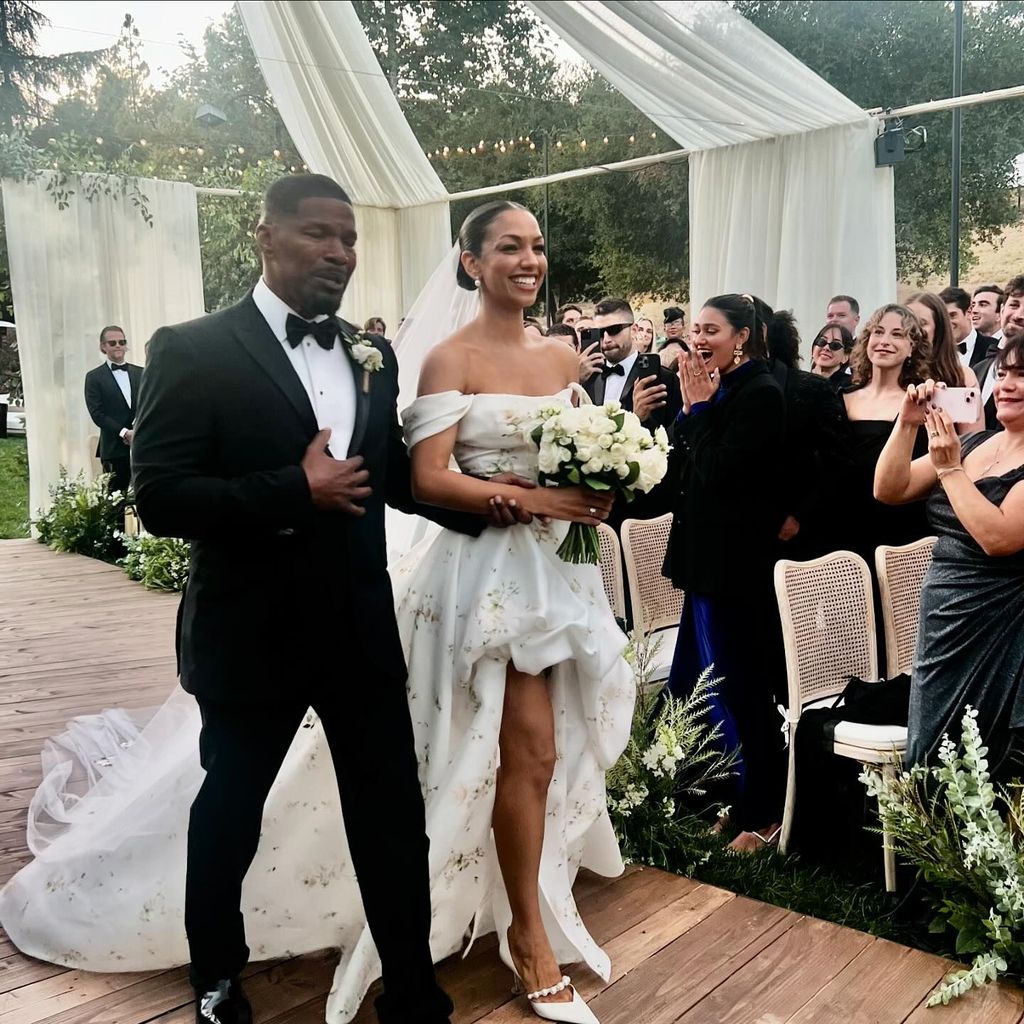 Jamie Foxx und seine Tochter Corinne bei ihrer Hochzeit