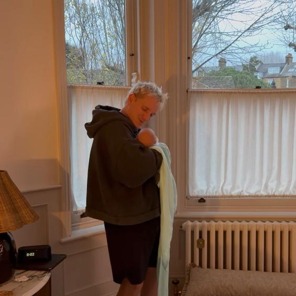 Jamie Laing mit seinem Baby