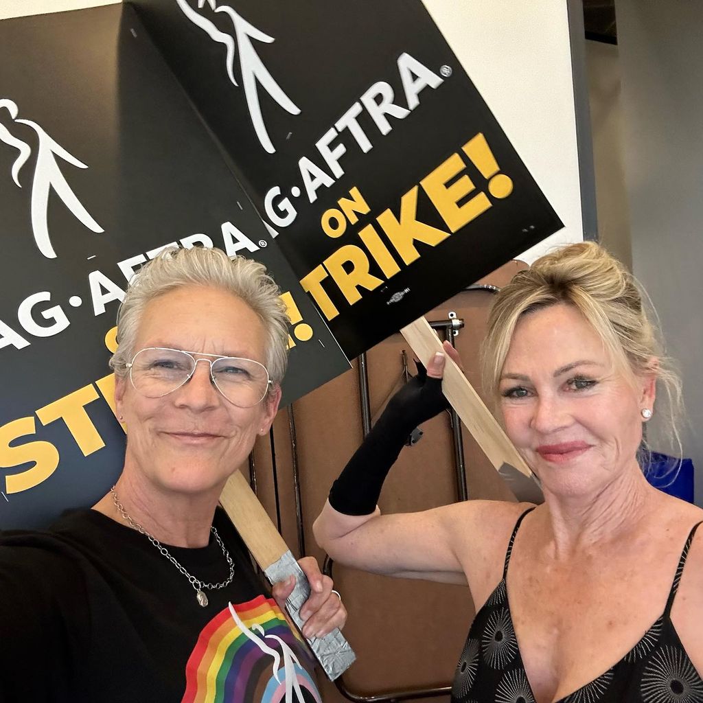 Jamie Lee Curtis und Melanie Griffith unterstützen den Hollywood-Streik