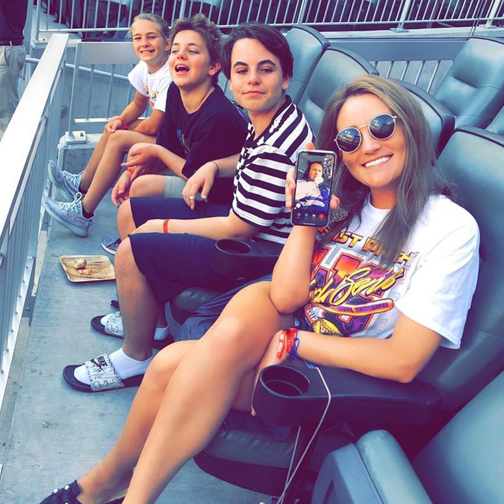 Jamie Lynn Spears mit ihrer Tochter Maddie und ihren Neffen Sean und Jayden