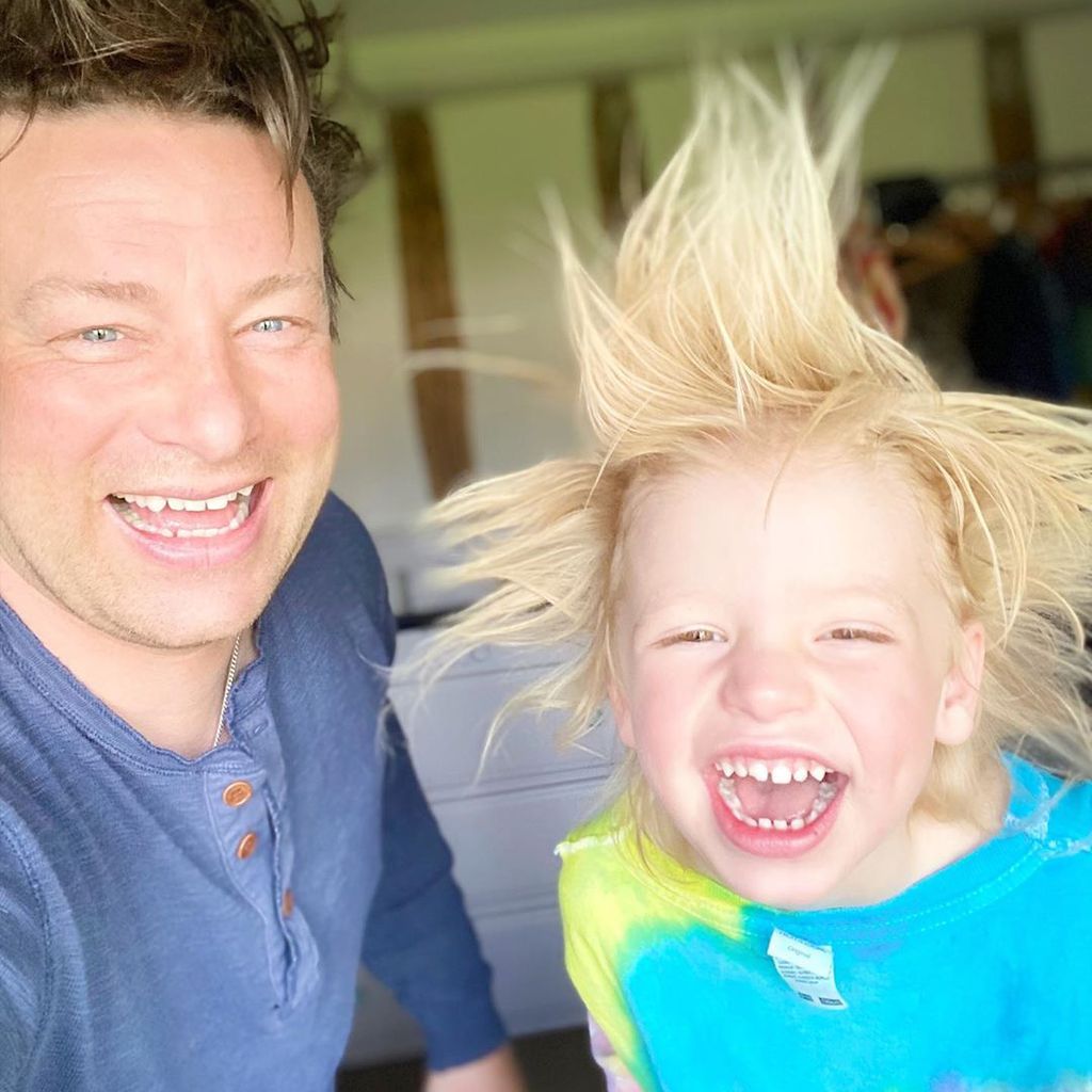 Jamie Oliver mit seinem Sohn River