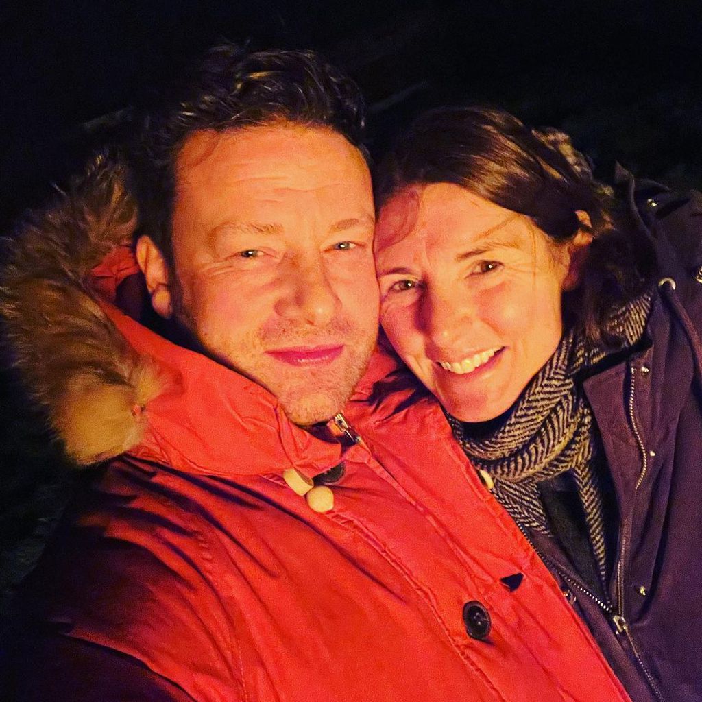 Jamie Oliver mit seiner Frau Jools