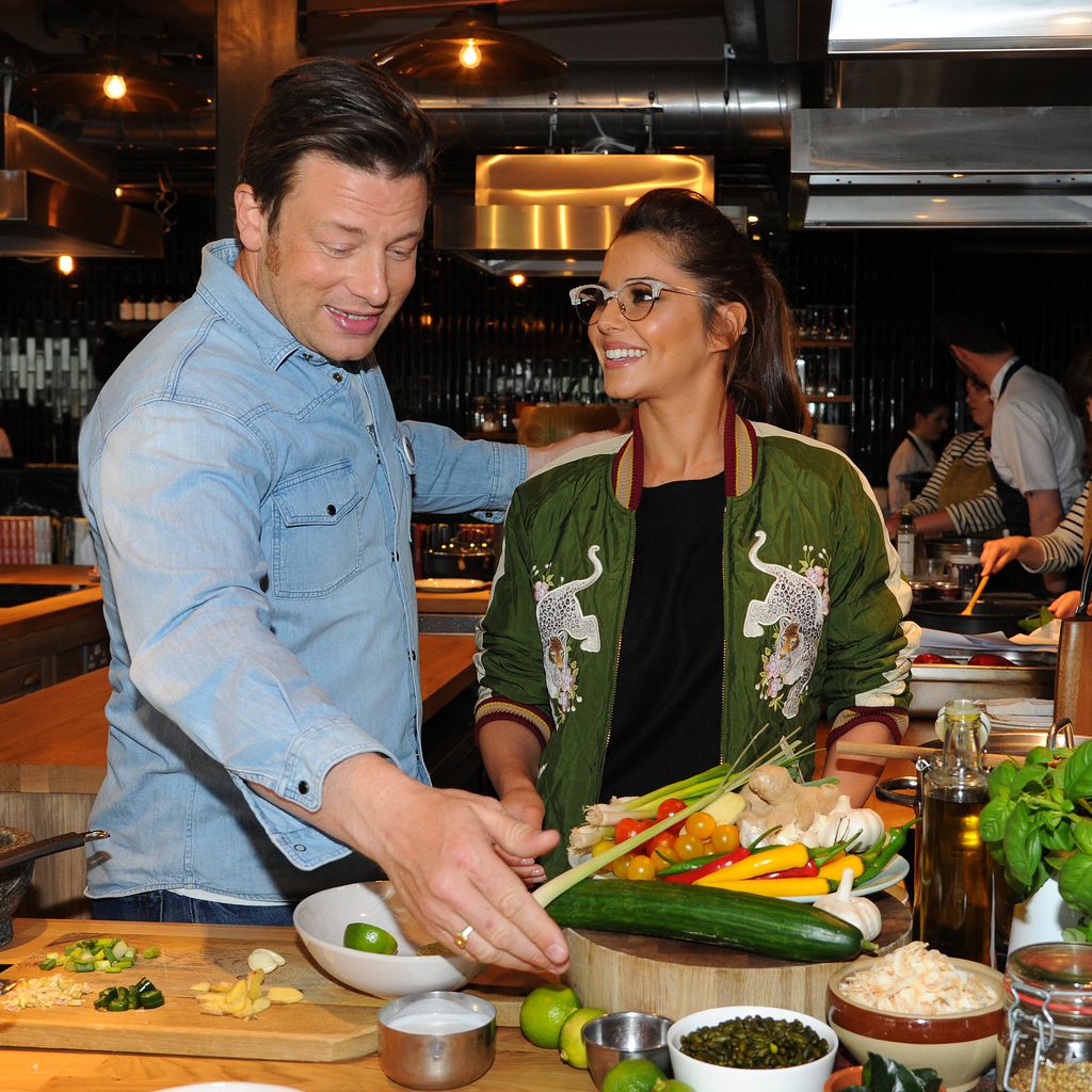 Jamie Oliver und Cheryl Cole in London