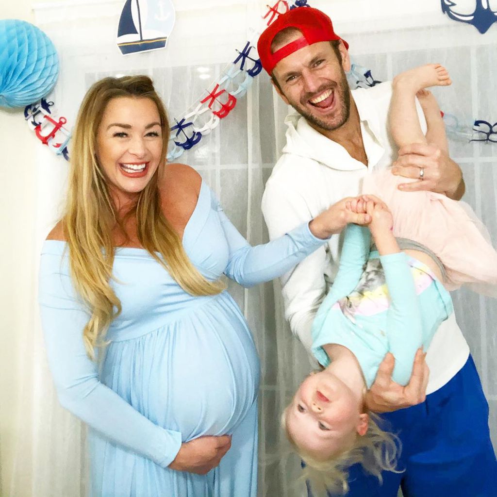 Jamie Otis, Doug Hehner und ihre Tochter Henley, April 2020