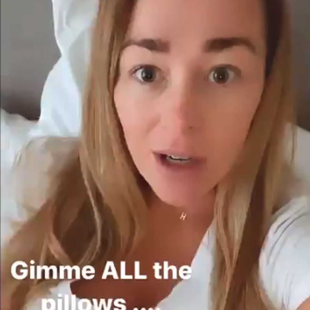Jamie Otis, einen Tag nach der Geburt ihres zweiten Kindes
