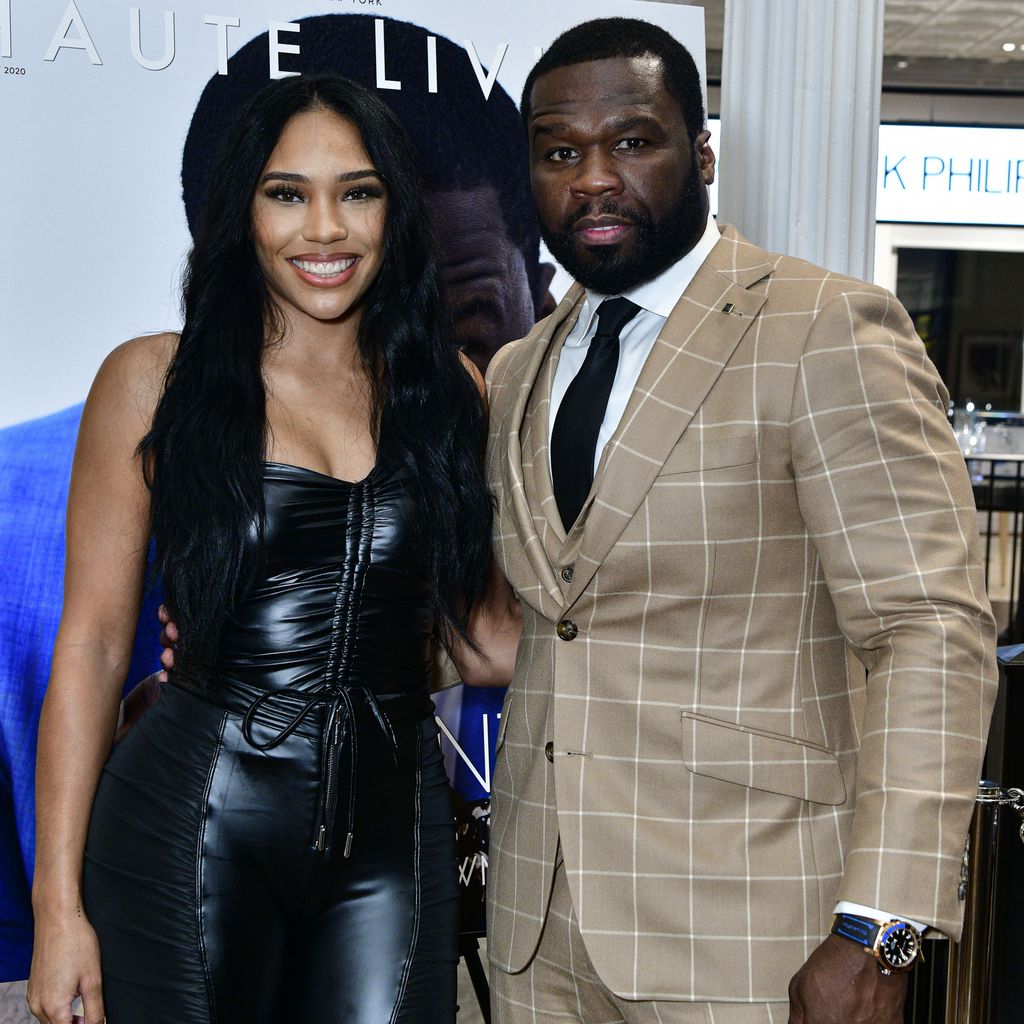 Jamira Haines und 50 Cent im Oktober 2020