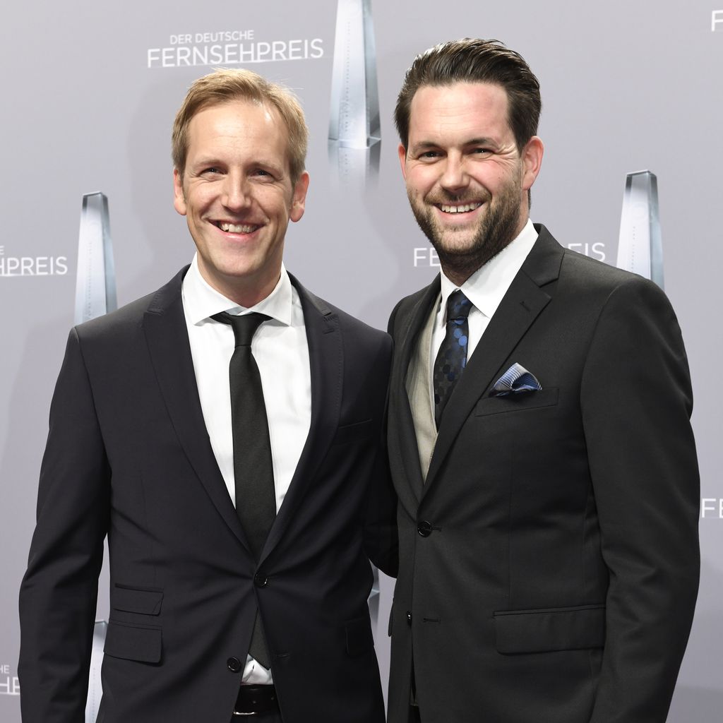 Jan Hahn und Matthias Killing 2018 beim Deutschen Fernsehpreis